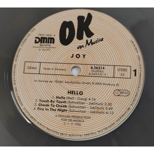 Joy - Hello 1986 Germany Grey Colored Vinyl LP***READY TO SHIP from Hong Kong***